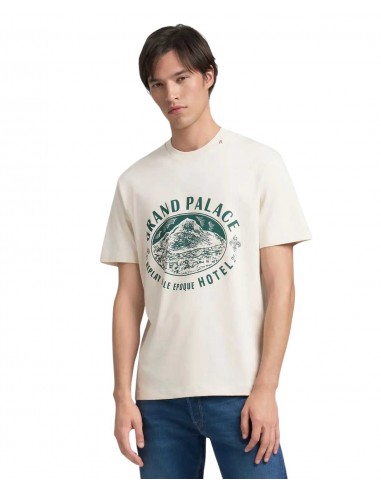 REPLAY Ανδρικό T-Shirt Βαμβάκι Εκρού...