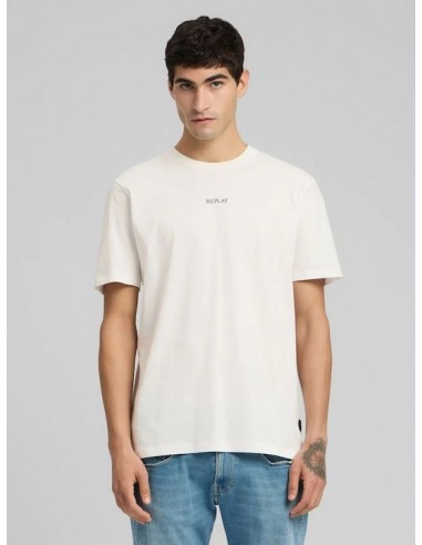 REPLAY Ανδρικό T-Shirt Βαμβάκι Εκρού...