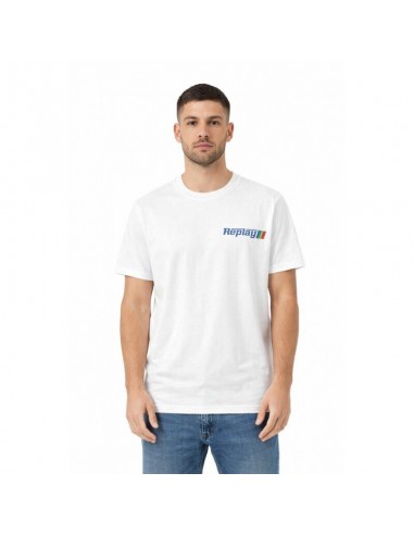 REPLAY Ανδρικό T-Shirt Βαμβάκι Λευκό...