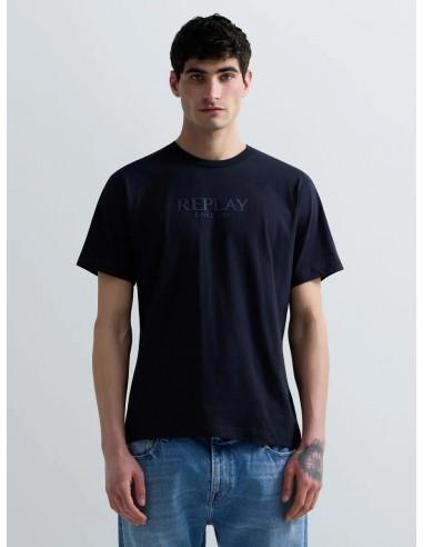 REPLAY Ανδρικό T-Shirt Βαμβάκι Μπλέ...