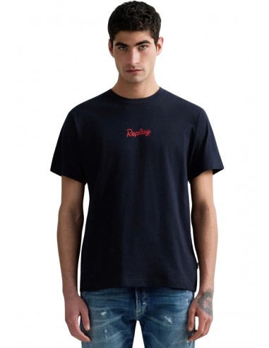 REPLAY Ανδρικό T-Shirt Βαμβάκι Μπλέ...