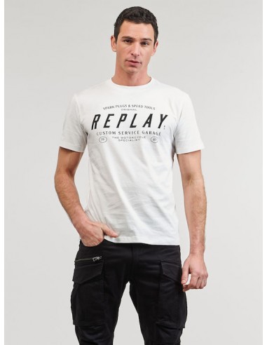 REPLAY Ανδρικό T-Shirt Λευκό...