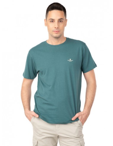 REBASE Ανδρικό T-shirt Βαμβάκι Πετρόλ...