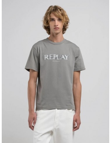 REPLAY Ανδρικό T-Shirt Βαμβάκι Γκρί...