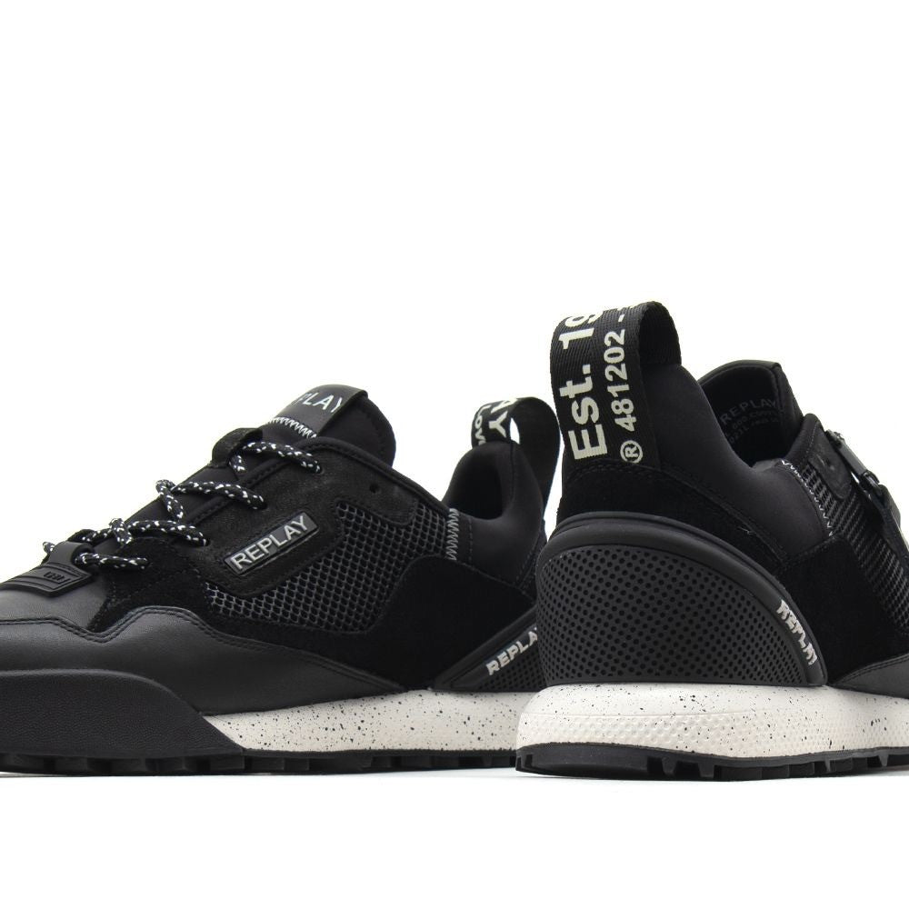 REPLAY Ανδρικά Sneakers Οικολογικό Δέρμα/Δέρμα Μαύρα GMS8L.003.C0021L-003 BLACK 1820284