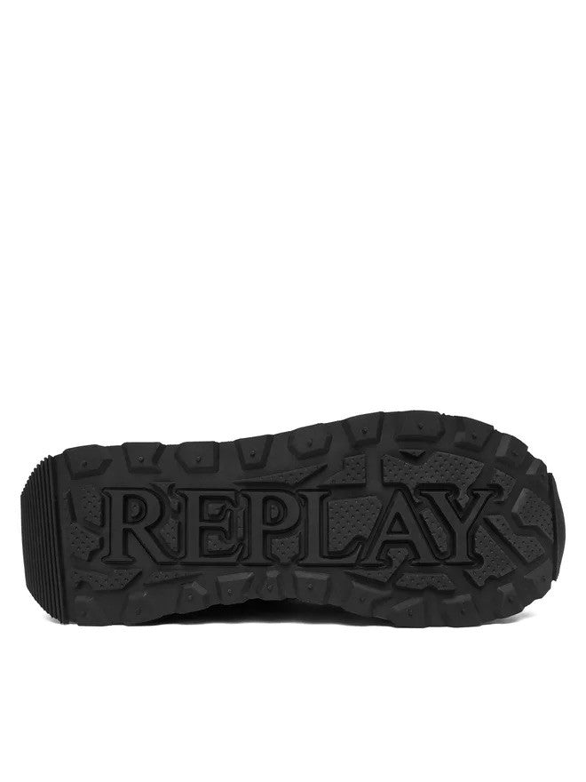 REPLAY Ανδρικά Sneakers Οικολογικό Δέρμα Μαύρα GMSG7.003.C0004S-003 BLACK 1820300