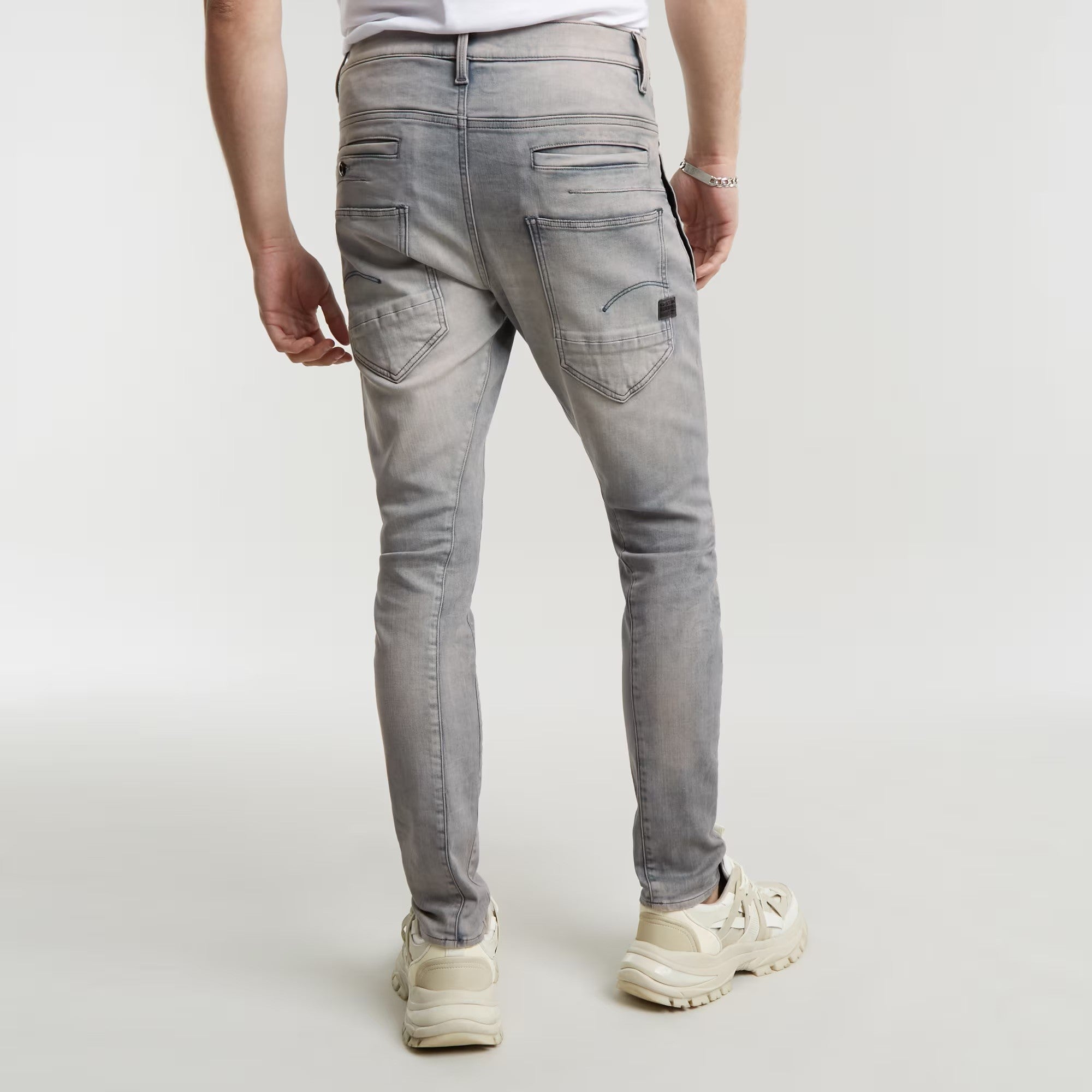 G-STAR RAW Ανδρικό Παντελόνι Jeans Βαμβάκι/Ελαστάνη Γκρί Slim Fit D05385-9882-C587-antic faded radium 1821601