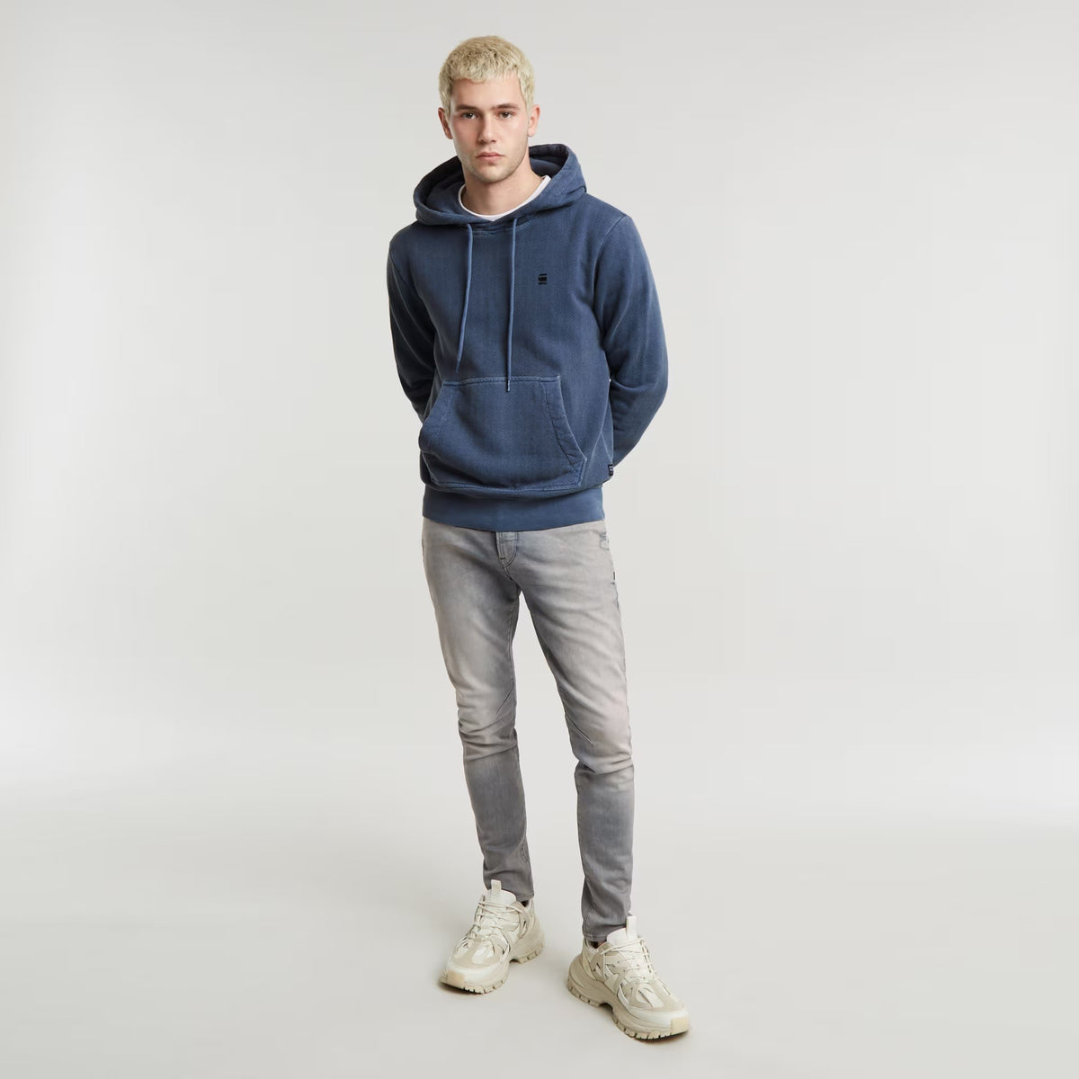 G-STAR RAW Ανδρικό Παντελόνι Jeans Βαμβάκι/Ελαστάνη Γκρί Slim Fit D05385-9882-C587-antic faded radium 1821601
