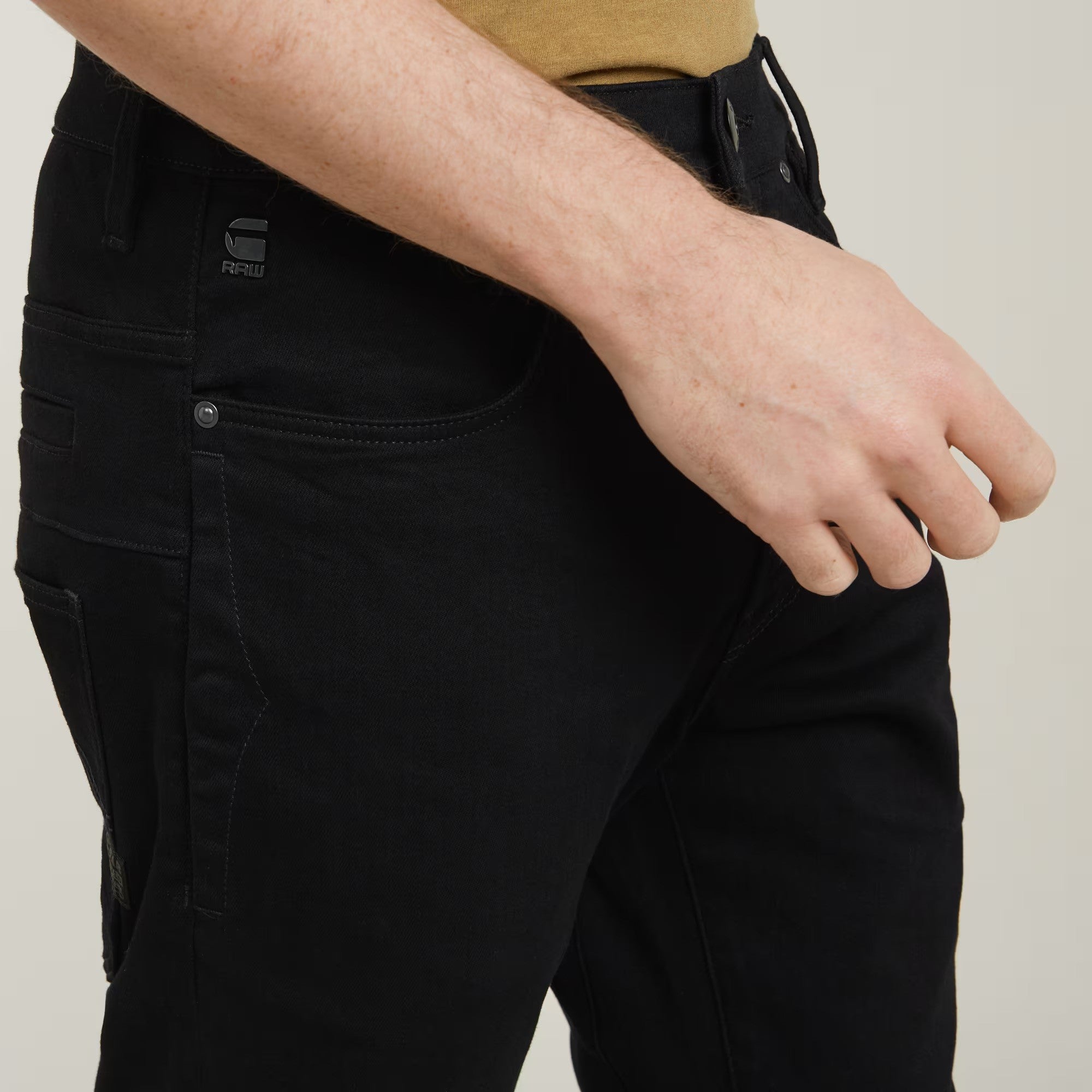 G-STAR RAW Ανδρικό Παντελόνι Jeans Βαμβάκι/Ελαστάνη Μαύρο Slim Fit D05385-B964-A810-pitch black 1763589