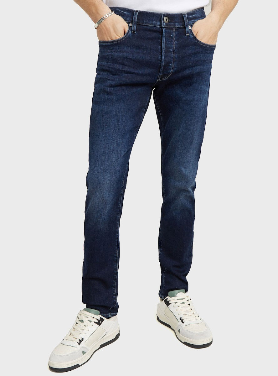 G-STAR RAW Ανδρικό Παντελόνι Jeans Βαμβάκι/Ελαστάνη Μαύρο Slim Fit D25742-8968-89-dk aged 1821623