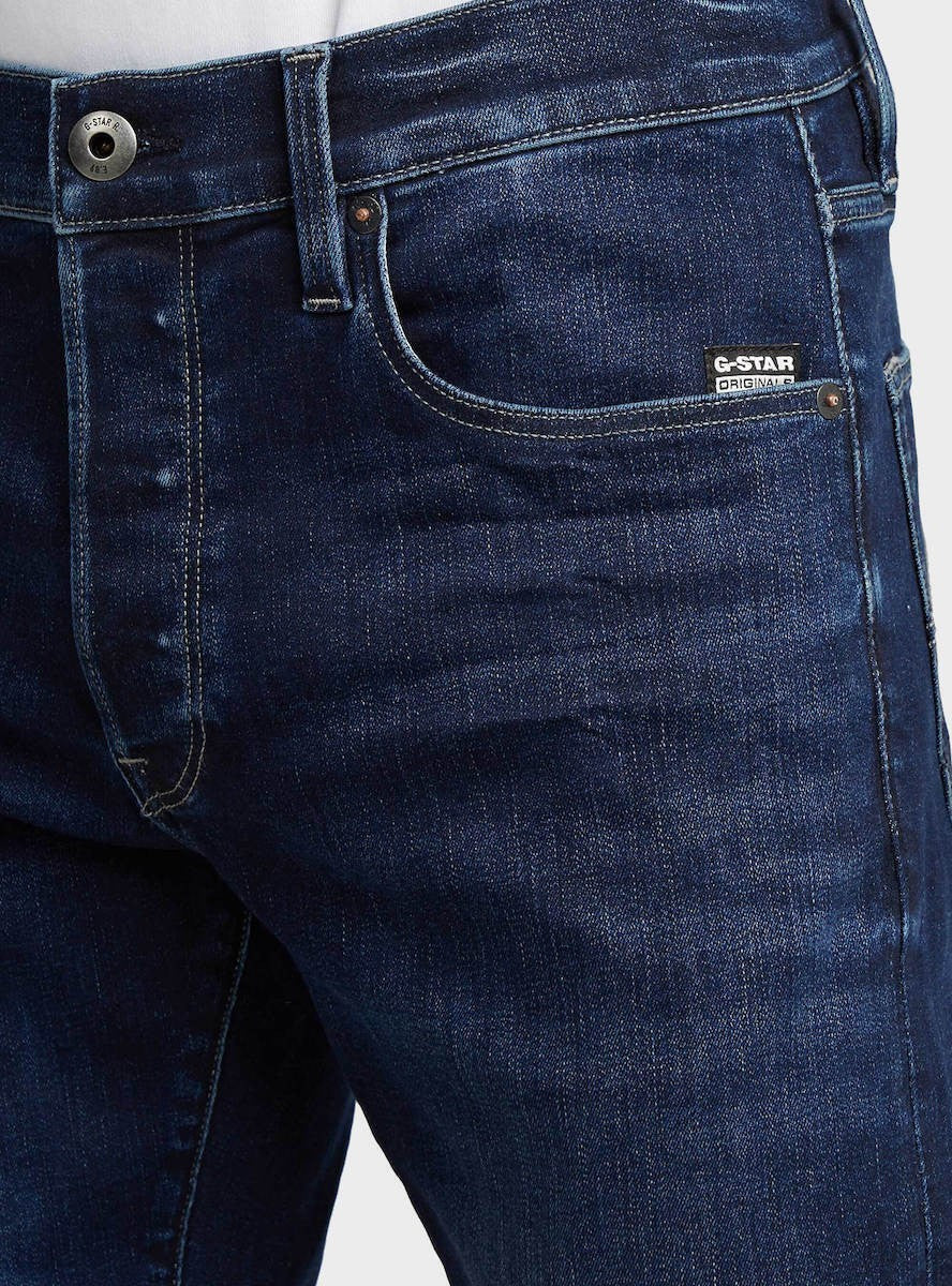 G-STAR RAW Ανδρικό Παντελόνι Jeans Βαμβάκι/Ελαστάνη Μαύρο Slim Fit D25742-8968-89-dk aged 1821623