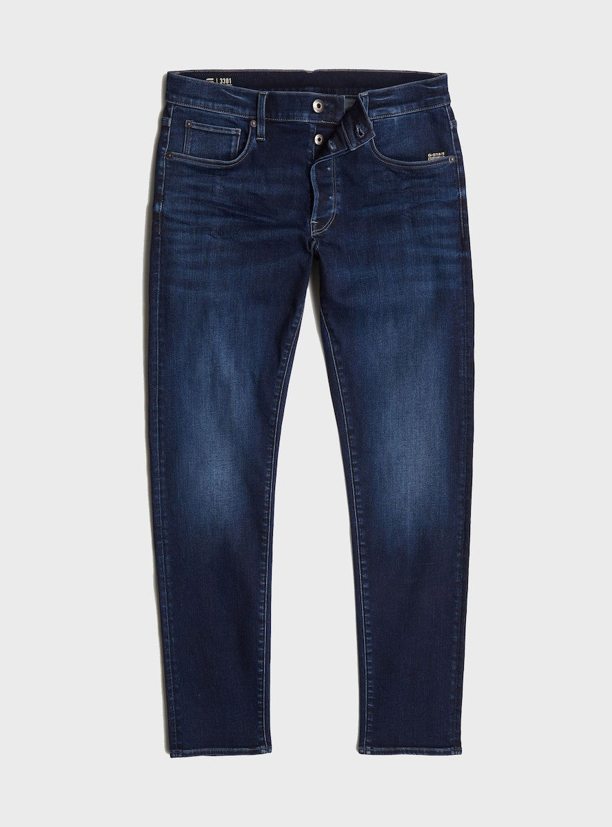G-STAR RAW Ανδρικό Παντελόνι Jeans Βαμβάκι/Ελαστάνη Μαύρο Slim Fit D25742-8968-89-dk aged 1821623