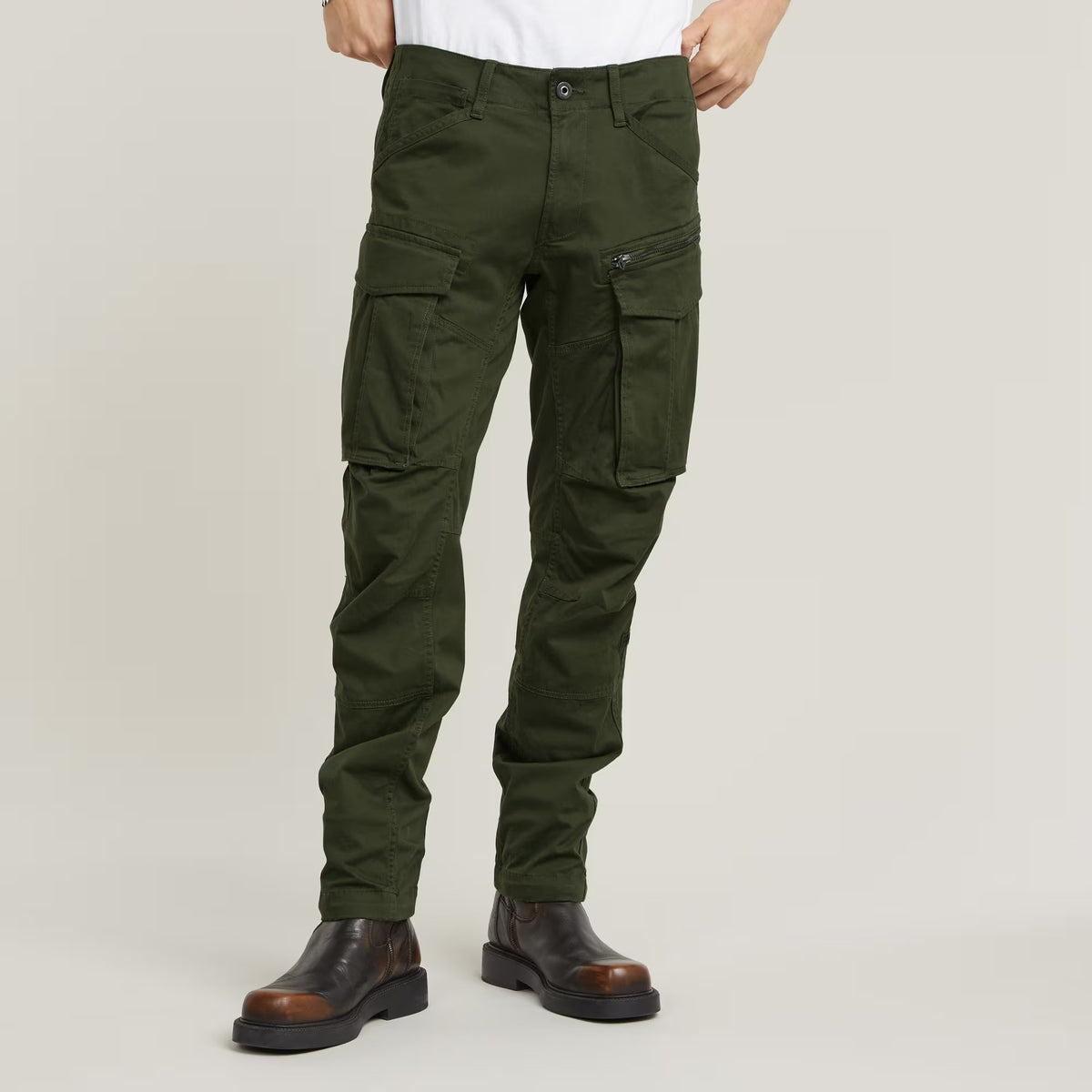 G-STAR RAW Ανδρικό Παντελόνι Cargo Βαμβάκι/Ελαστάνη Χακί Regular Fit D02190-5126-6059/34-6059-dk bronze green 1821598