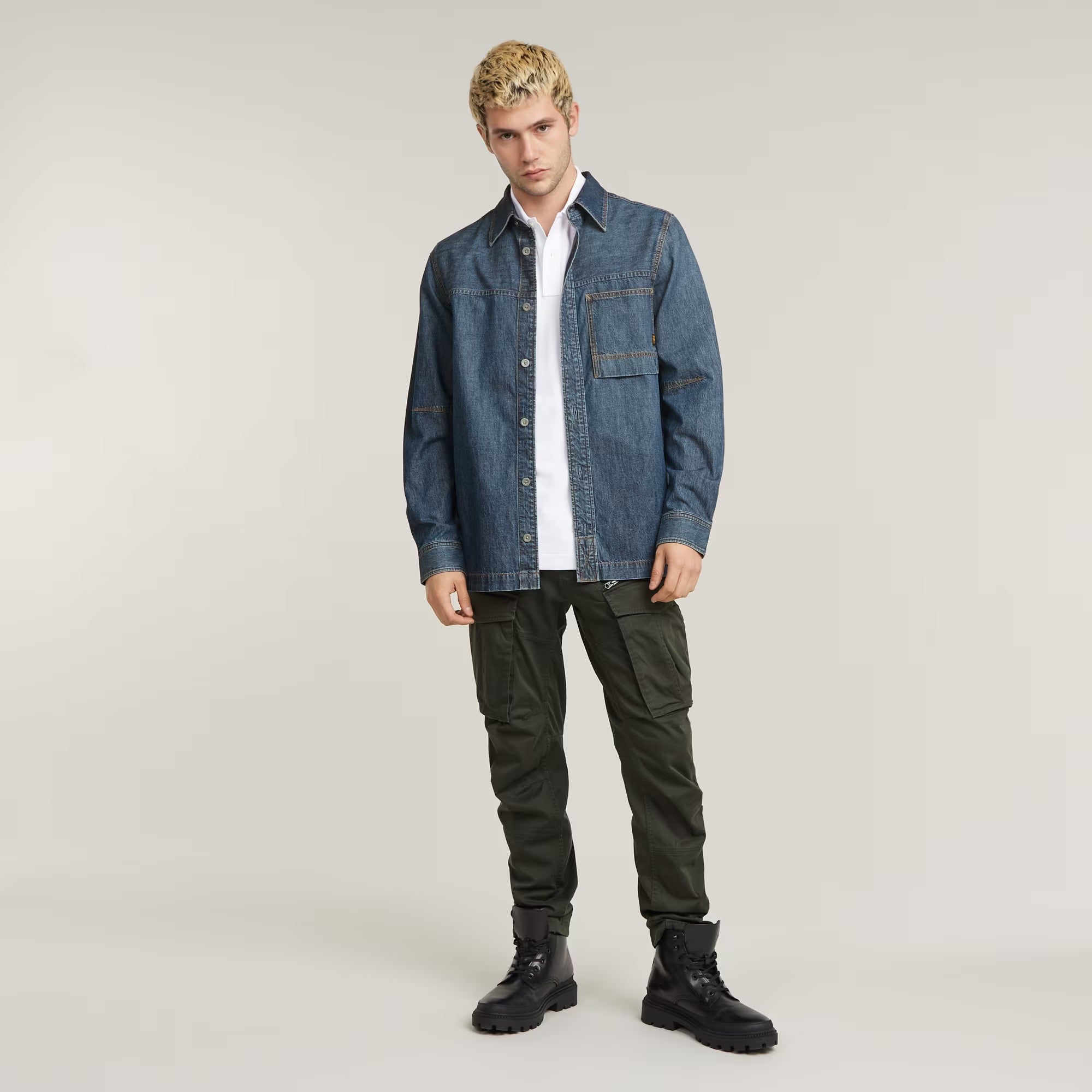 G-STAR RAW Ανδρικό Παντελόνι Cargo Βαμβάκι/Ελαστάνη Πράσινο Regular Fit D02190-5126-976/34-976-raven 1821600