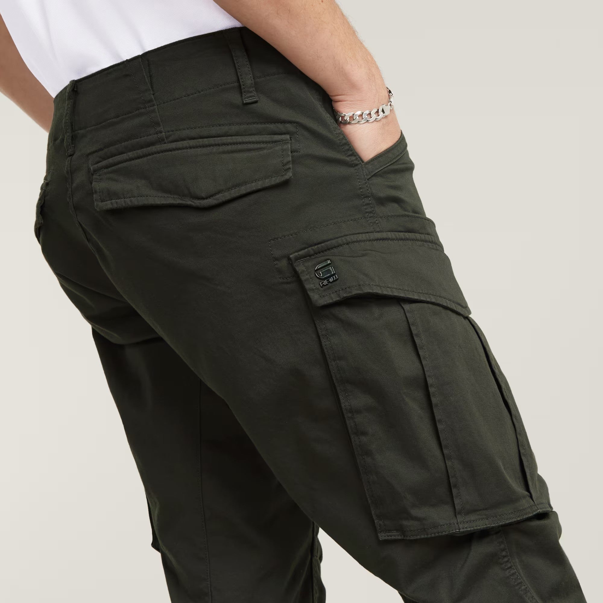 G-STAR RAW Ανδρικό Παντελόνι Cargo Βαμβάκι/Ελαστάνη Πράσινο Regular Fit D02190-5126-976/34-976-raven 1821600