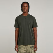 G-STAR RAW Ανδρικό T-shirt Βαμβάκι Χακί Regular Fit D24449-2653-B575-asfalt gd 1821616