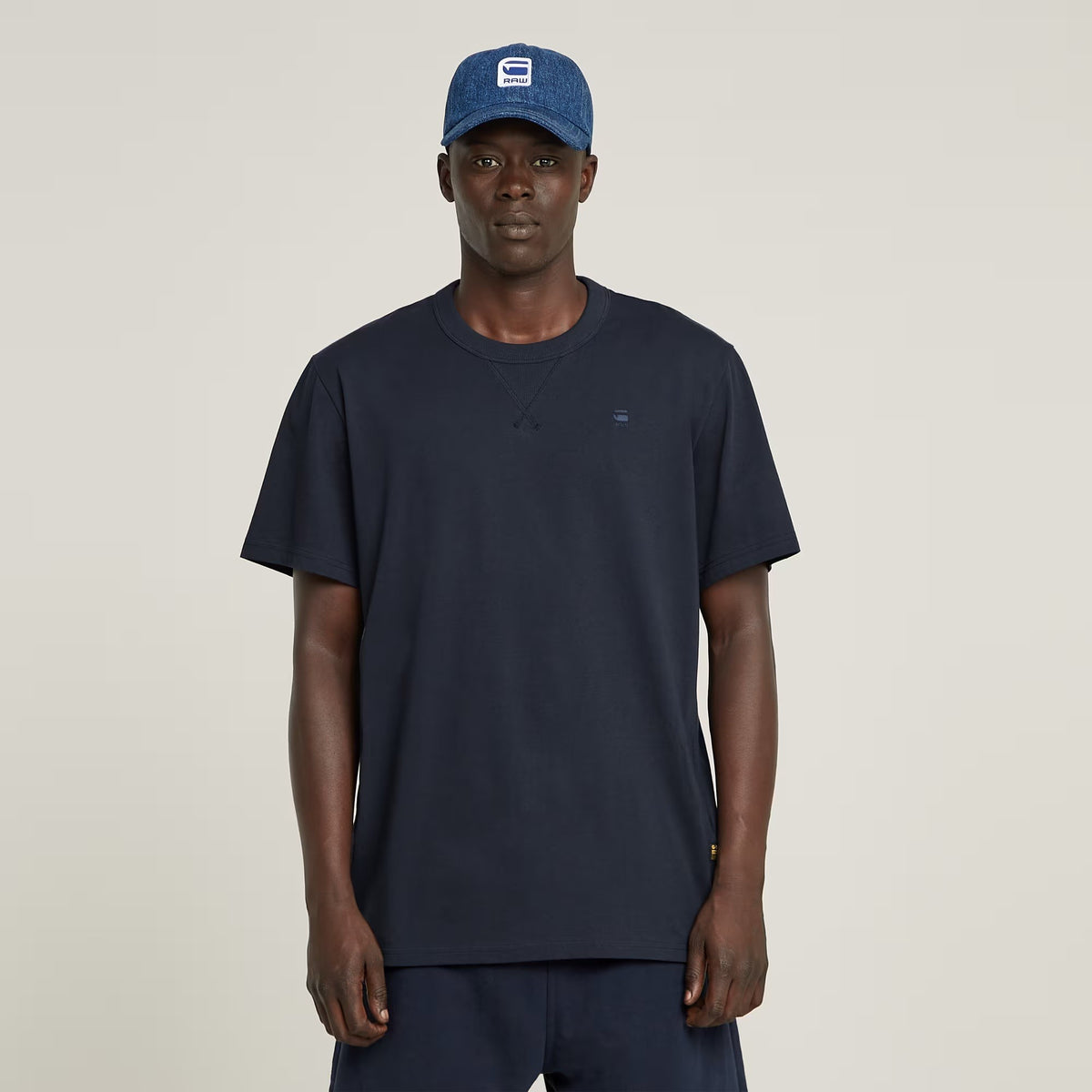 G-STAR RAW Ανδρικό T-shirt Βαμβάκι Μπλέ Regular Fit D24449-336-C742-salute 1821617