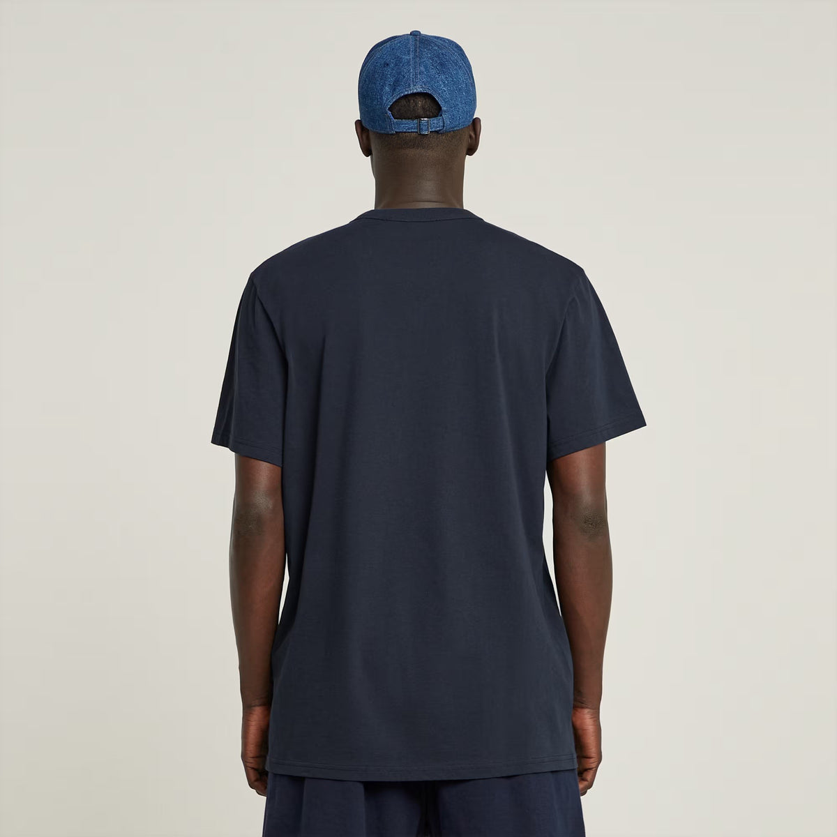 G-STAR RAW Ανδρικό T-shirt Βαμβάκι Μπλέ Regular Fit D24449-336-C742-salute 1821617