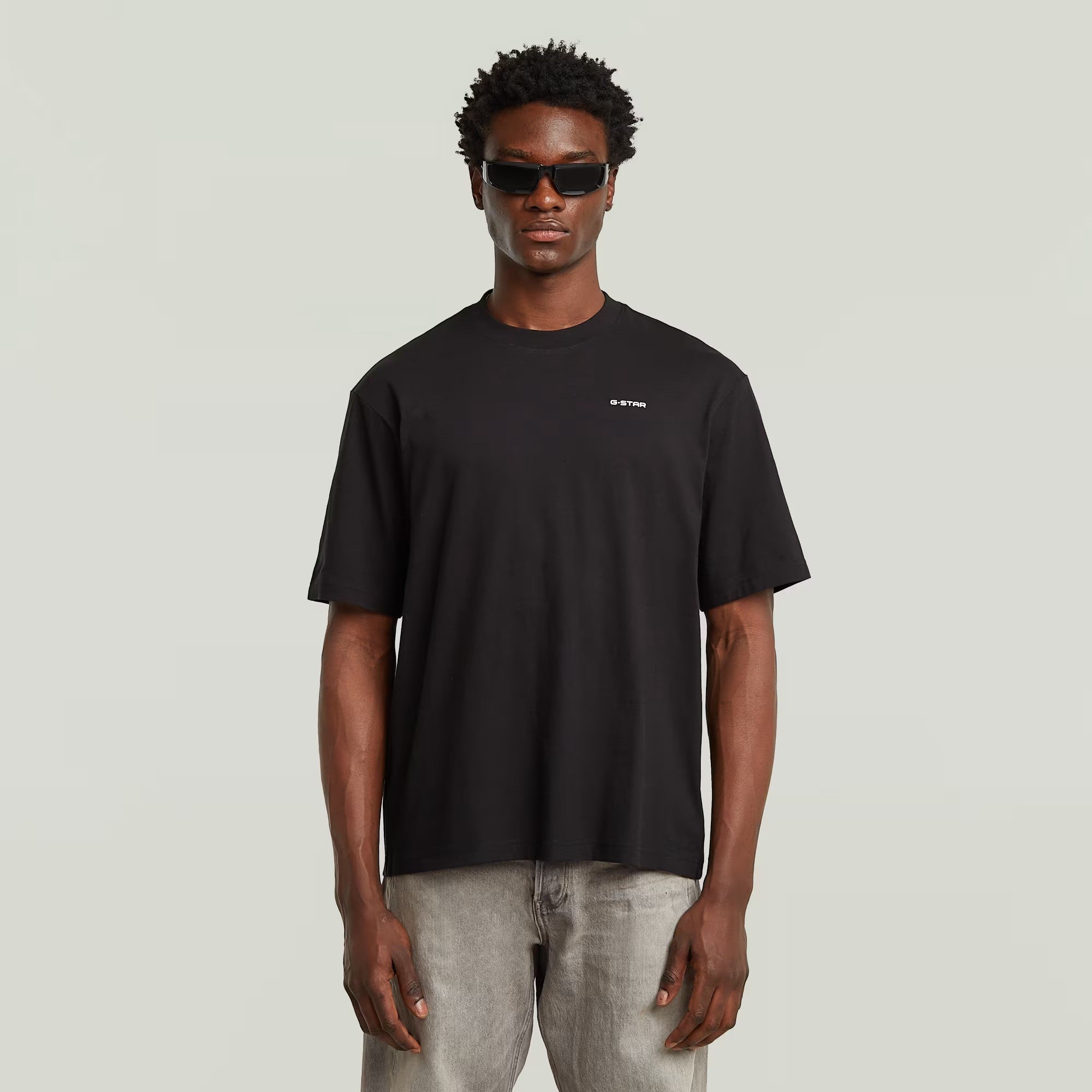 G-STAR RAW Ανδρικό T-shirt Βαμβάκι Μαύρο Oversized Fit D26817-D593-6484-dk black 1821627