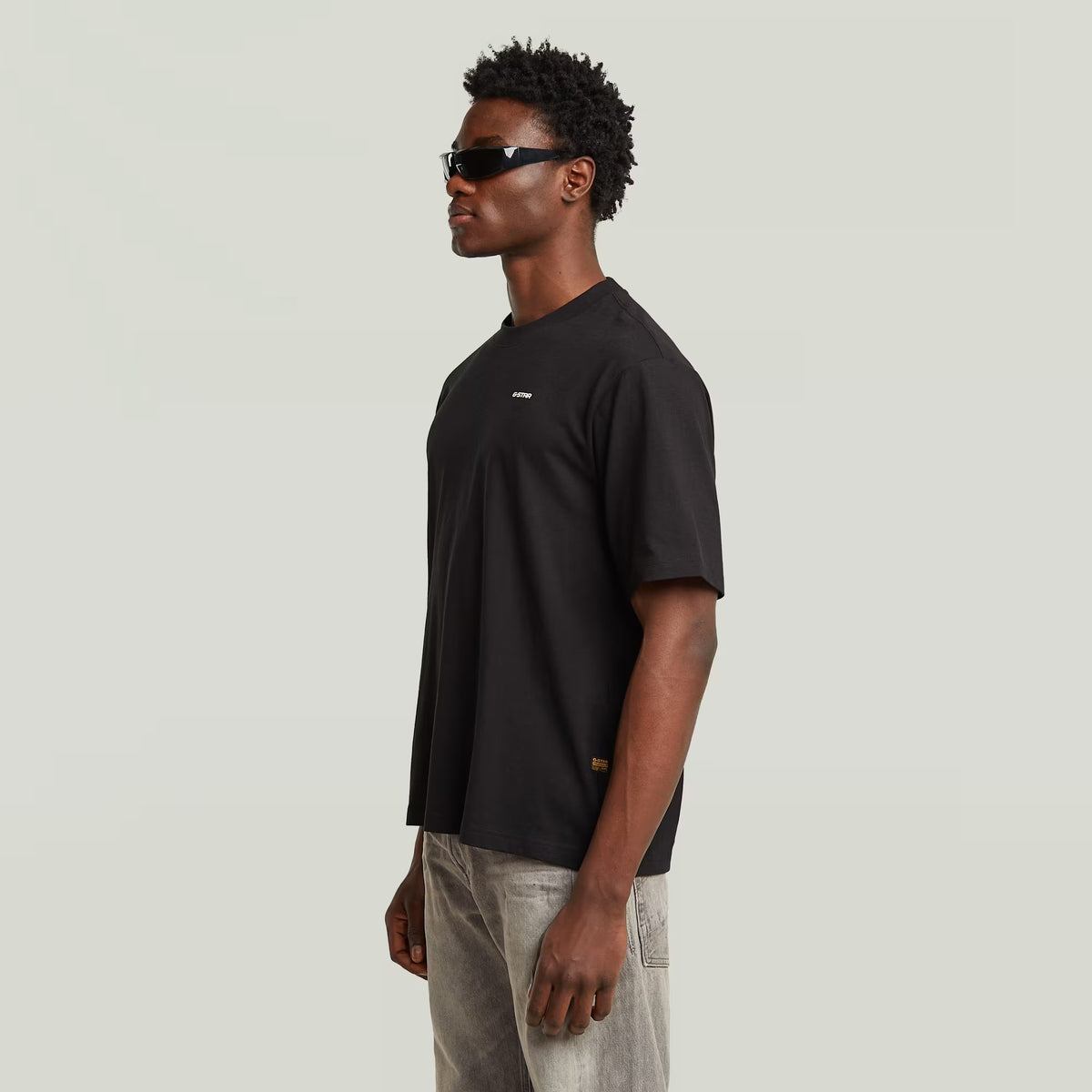 G-STAR RAW Ανδρικό T-shirt Βαμβάκι Μαύρο Oversized Fit D26817-D593-6484-dk black 1821627