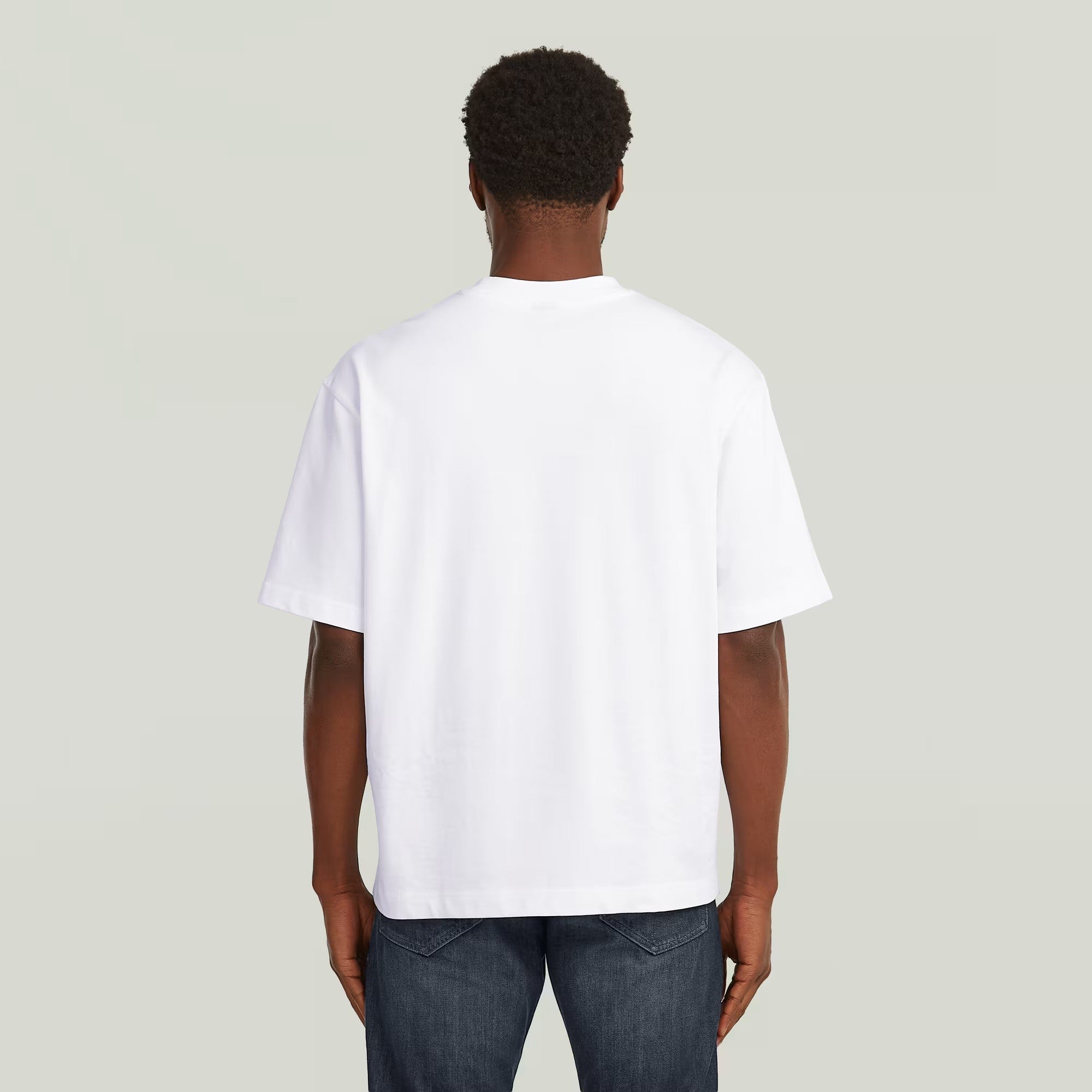 G-STAR RAW Ανδρικό T-shirt Βαμβάκι Λευκό Oversized Fit D27985-D709-110-white 1821630