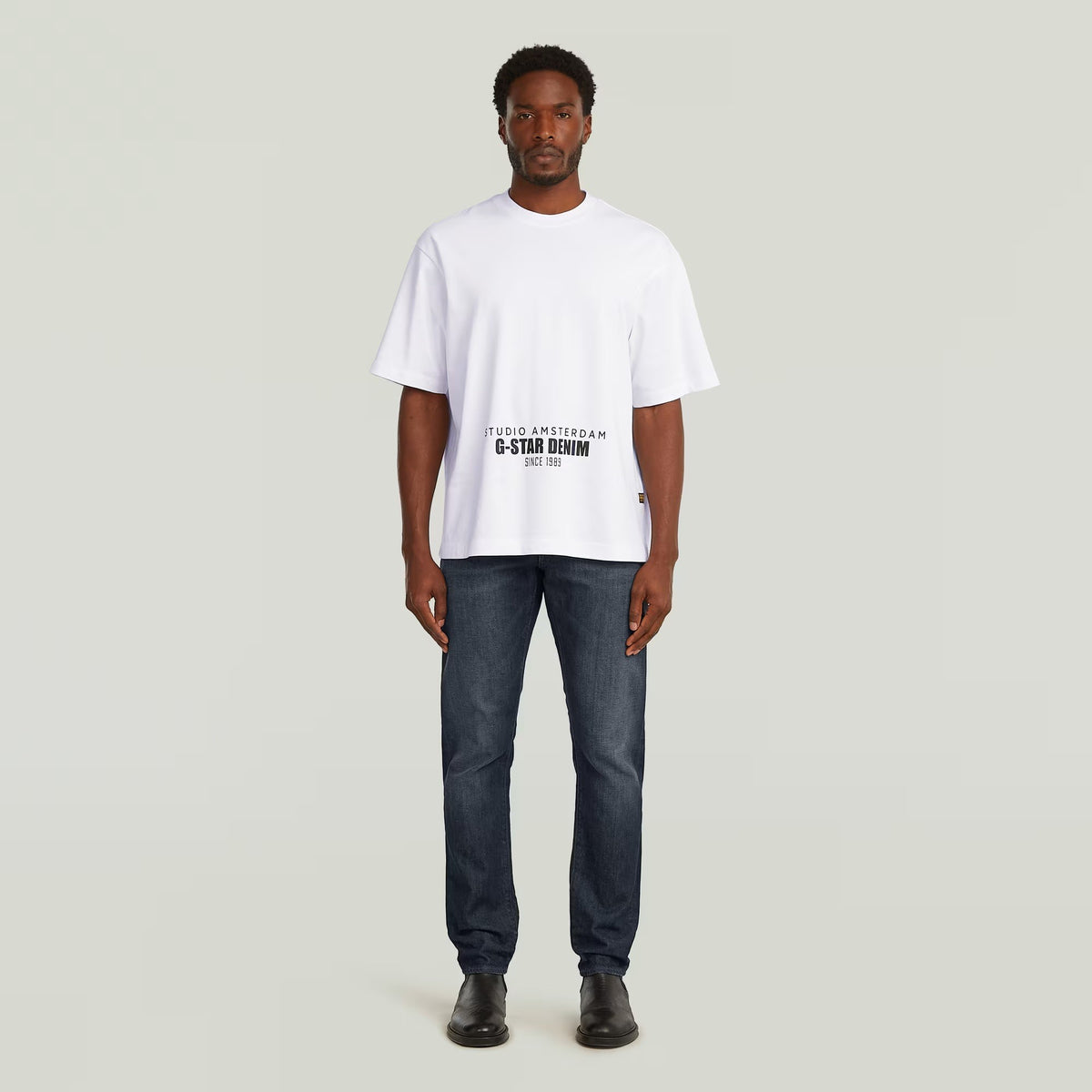 G-STAR RAW Ανδρικό T-shirt Βαμβάκι Λευκό Oversized Fit D27985-D709-110-white 1821630