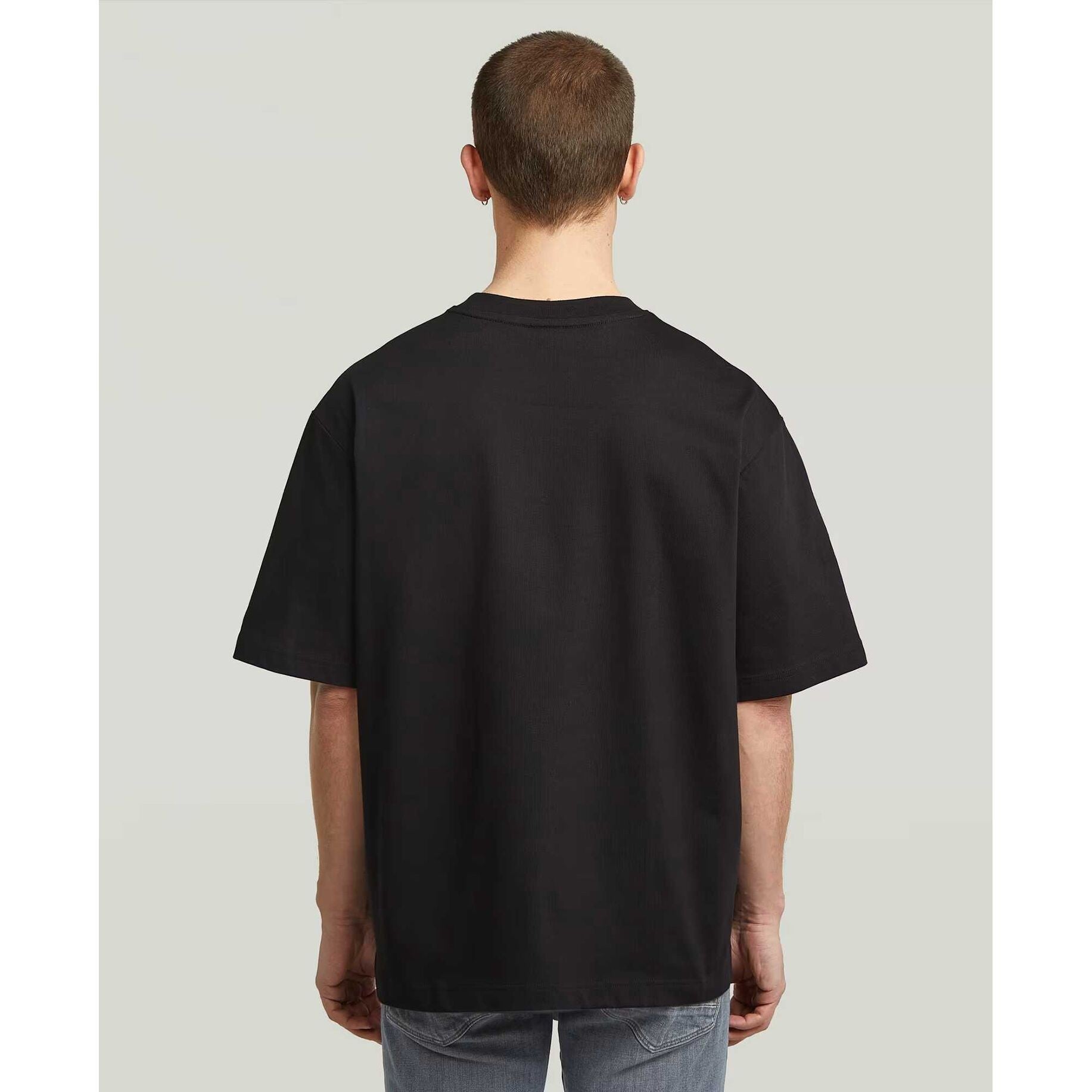 G-STAR RAW Ανδρικό T-shirt Βαμβάκι Μαύρο Oversized Fit D27985-D709-6484-dk black 1821631
