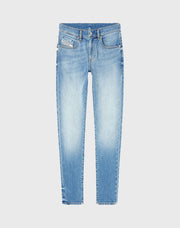 DIESEL Ανδρικό Παντελόνι Jeans 2019 D-STRUKT Βαμβάκι/Ελαστάνη Μπλέ Straight Fit A035580ADBK-01 1821835
