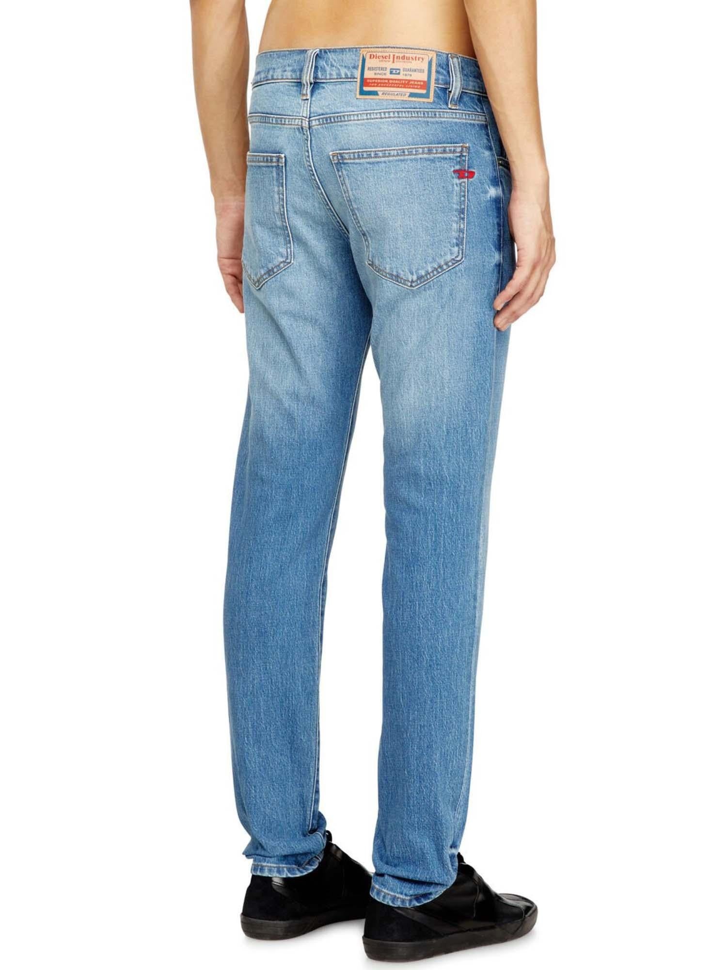 DIESEL Ανδρικό Παντελόνι Jeans 2019 D-STRUKT Βαμβάκι/Ελαστάνη Μπλέ Slim Fit A15797009ZS-01 1821839