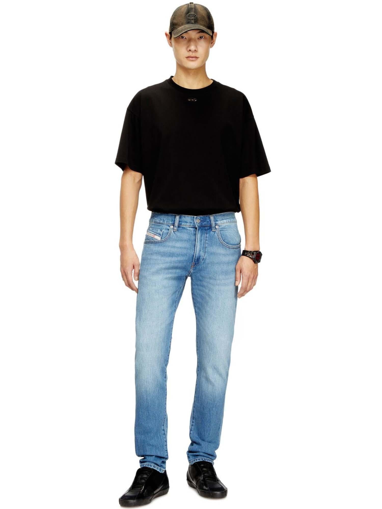 DIESEL Ανδρικό Παντελόνι Jeans 2019 D-STRUKT Βαμβάκι/Ελαστάνη Μπλέ Slim Fit A15797009ZS-01 1821839