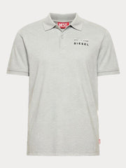 DIESEL Ανδρικό T-Shirt Polo Βαμβάκι Γκρί Regular Fit A218890QIAM-9EC 1821828