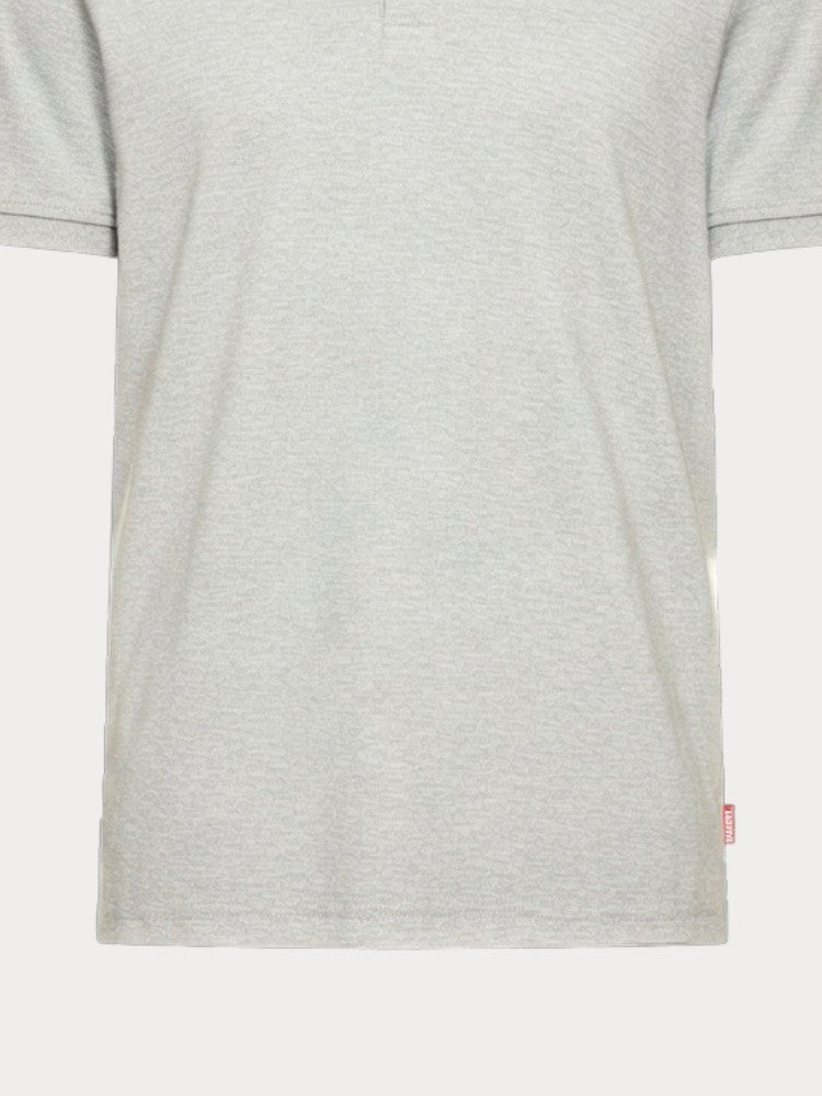 DIESEL Ανδρικό T-Shirt Polo Βαμβάκι Γκρί Regular Fit A218890QIAM-9EC 1821828