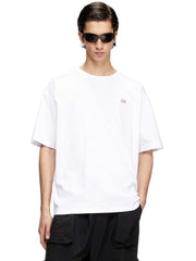 DIESEL Ανδρικό T-Shirt Βαμβάκι Λευκό Relaxed Fit A164000QIAM-100 1818790 1821825