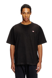 DIESEL Ανδρικό T-Shirt Βαμβάκι Μαύρο Relaxed Fit A164000QIAM-9XX 1818790 1821825