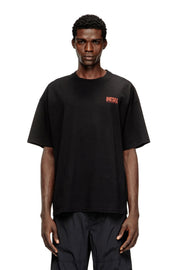 DIESEL Ανδρικό T-Shirt Βαμβάκι Μαύρο Regular Fit A200360EPCA-9XX 1821830
