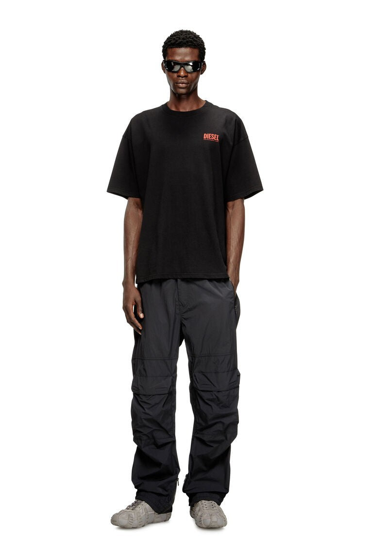 DIESEL Ανδρικό T-Shirt Βαμβάκι Μαύρο Regular Fit A200360EPCA-9XX 1821830