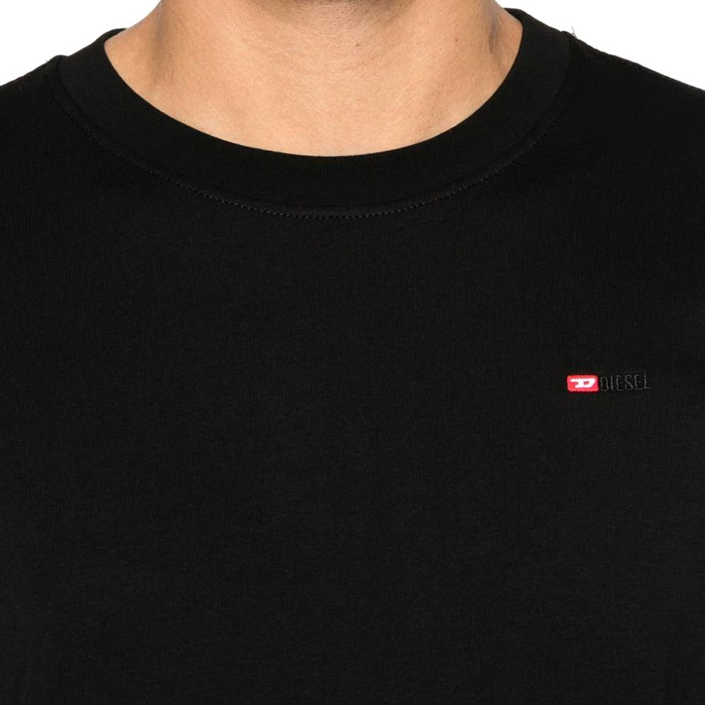 DIESEL Ανδρικό T-Shirt Βαμβάκι Μαύρο Regular Fit A201980NIAX-9XX 1821831