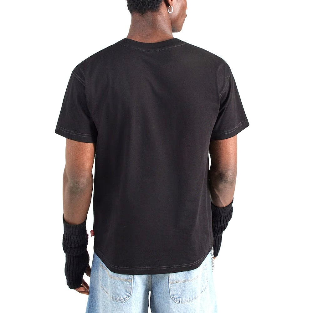 DIESEL Ανδρικό T-Shirt Βαμβάκι Μαύρο Regular Fit A205110QIAM-9XX 1821824
