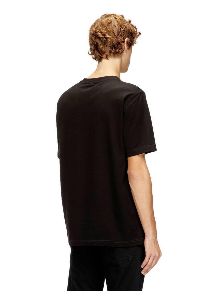 DIESEL Ανδρικό T-Shirt Βαμβάκι Μαύρο Regular Fit A205110QIAM-9XX 1821824