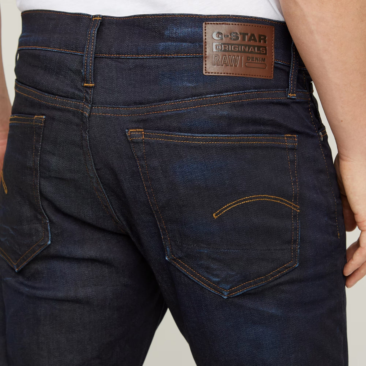 G-STAR RAW Ανδρικό Παντελόνι Τζιν Βαμβάκι/Πολυεστέρας/Ελαστάνη Μπλέ Straight Fit 51003-7209-89-dk aged 1821593 1822007