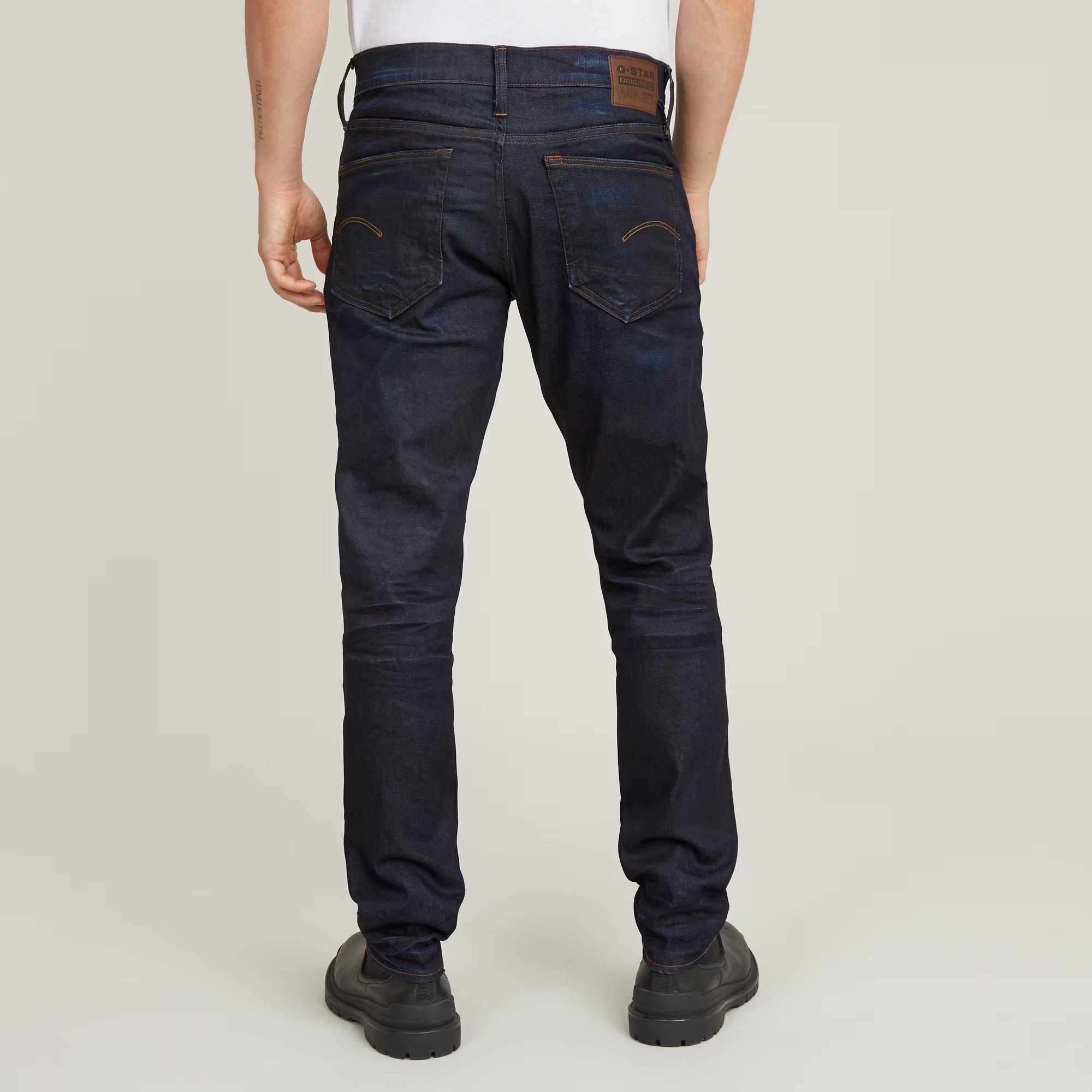 G-STAR RAW Ανδρικό Παντελόνι Τζιν Βαμβάκι/Πολυεστέρας/Ελαστάνη Μπλέ Straight Fit 51003-7209-89-dk aged 1821593 1822007