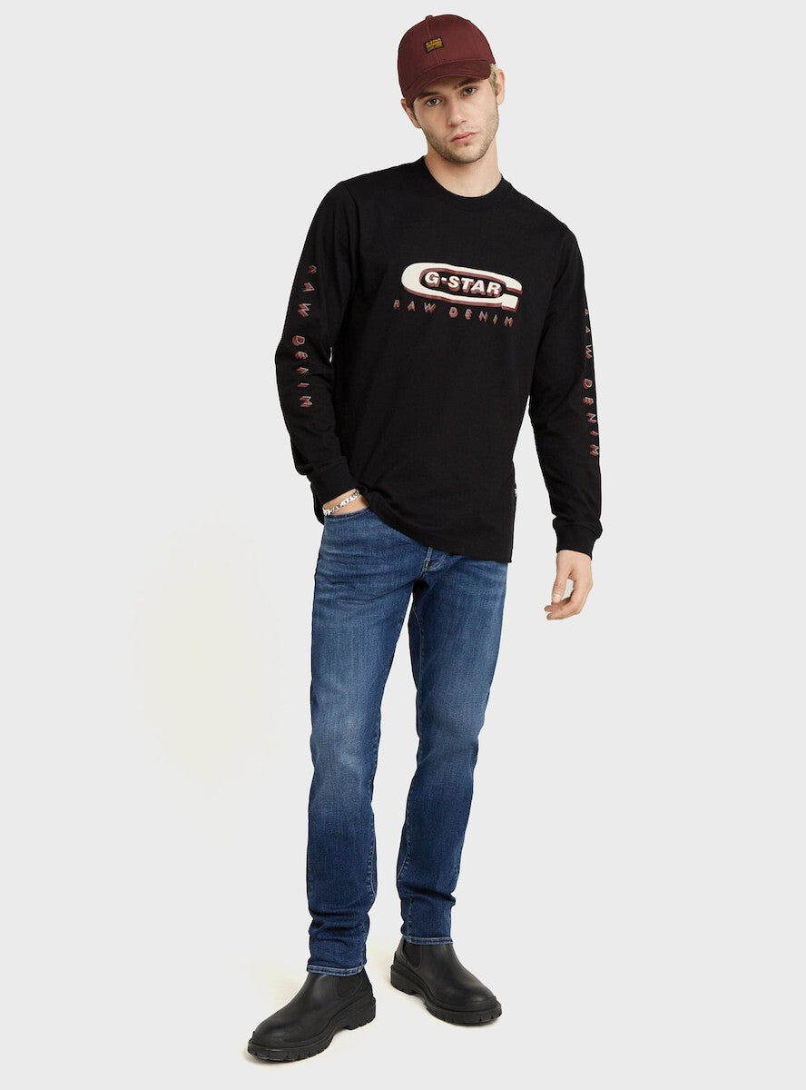 G-STAR RAW Ανδρικό Παντελόνι Τζιν Βαμβάκι/Ελαστάνη Μπλέ Slim Fit D25742-8968-071-32-071-medium aged 1821622 1822031