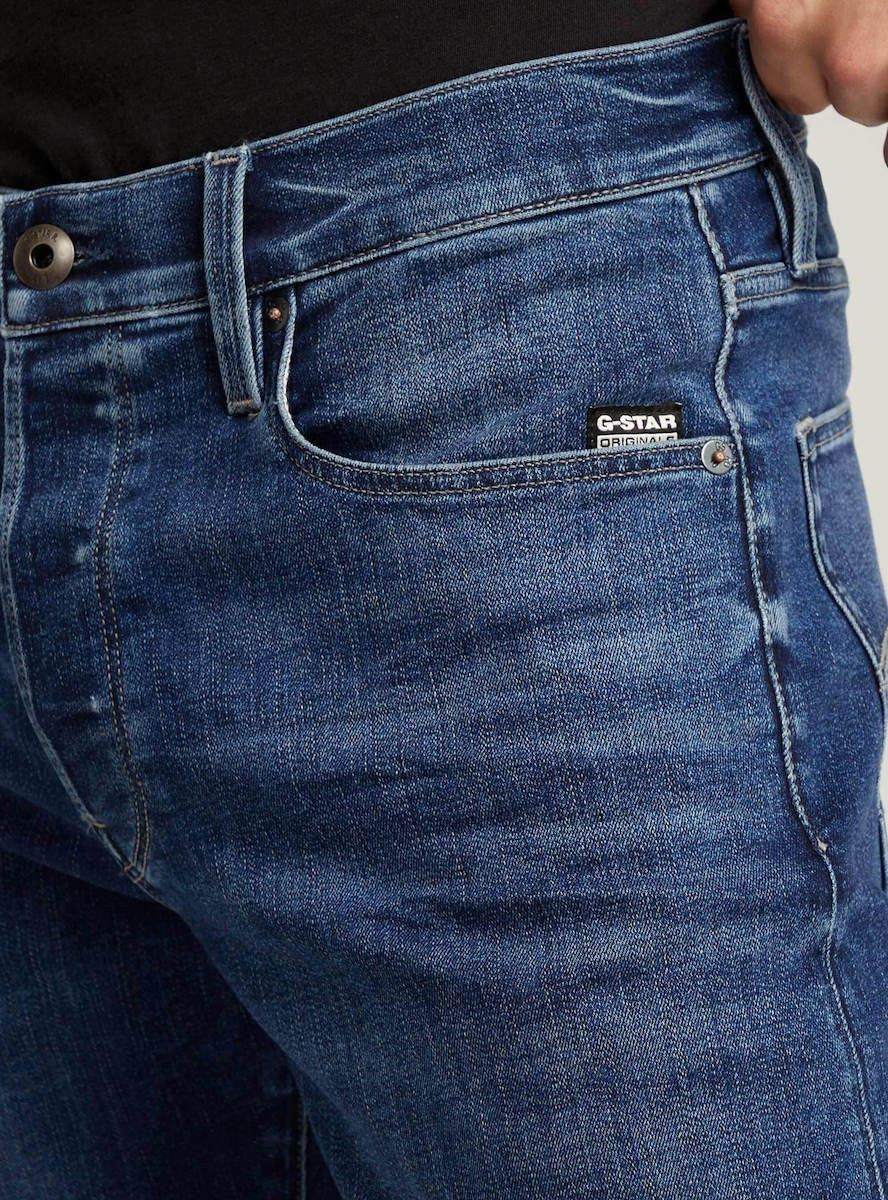 G-STAR RAW Ανδρικό Παντελόνι Τζιν Βαμβάκι/Ελαστάνη Μπλέ Slim Fit D25742-8968-071-32-071-medium aged 1821622 1822031
