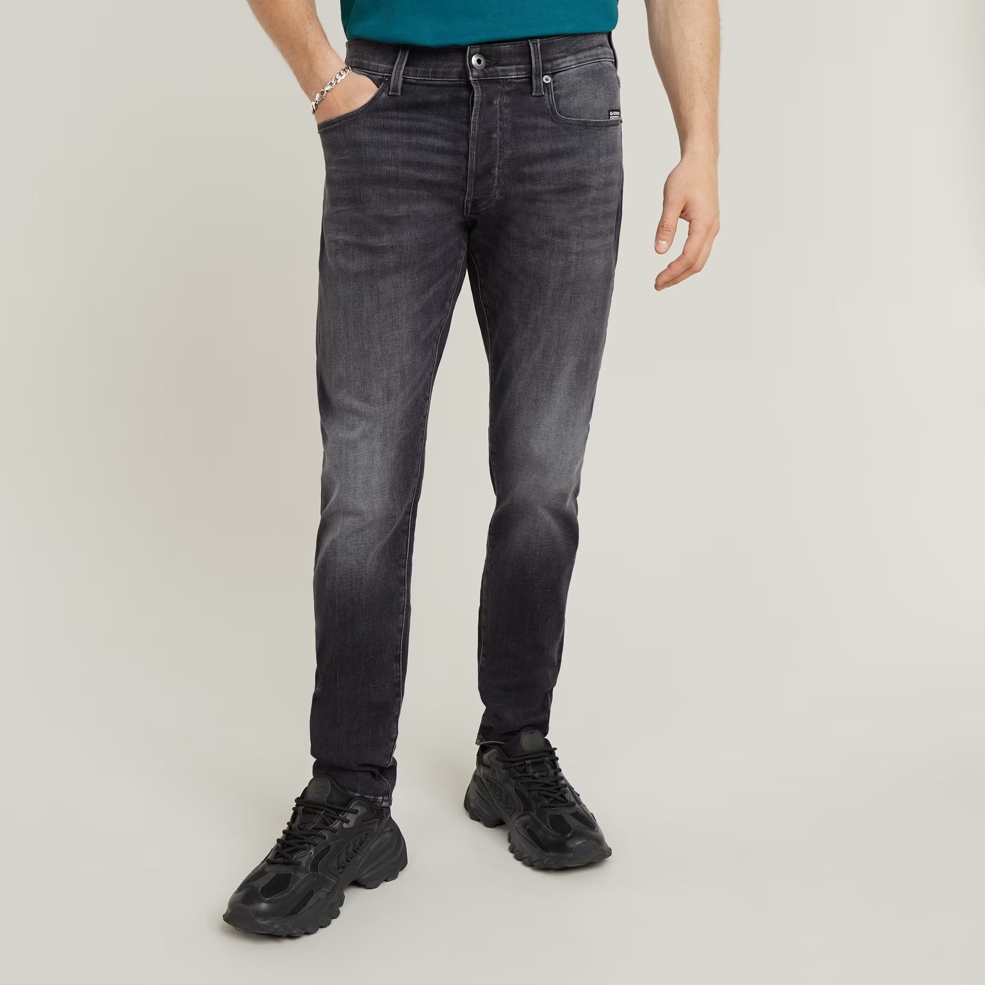 G-STAR RAW Ανδρικό Παντελόνι Τζιν Βαμβάκι/Ελαστάνη Μαύρο Slim Fit D25742-A634-C239-faded black magnet 1822021