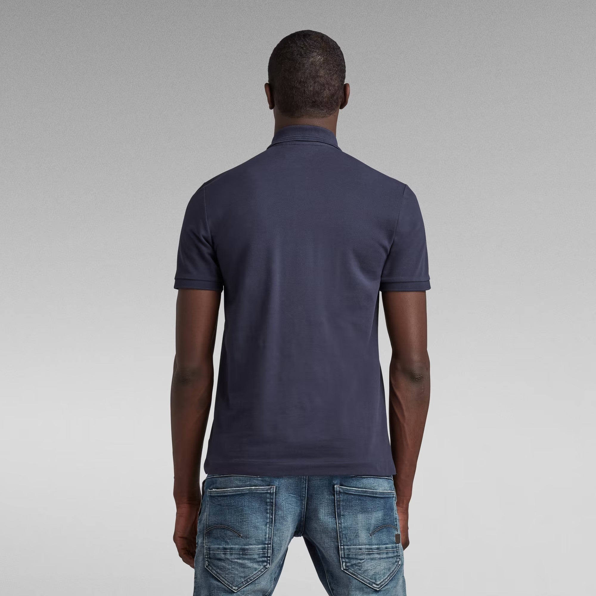 G-STAR RAW Ανδρικό T-shirt Polo Βαμβάκι/Ελαστάνη Μπλέ Slim Fit D11595-5864-6067-sartho blue 1822003