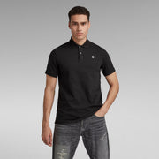 G-STAR RAW Ανδρικό T-shirt Polo Βαμβάκι/Ελαστάνη Μαύρο Slim Fit D11595-5864-6484/6484-dk black 1822004