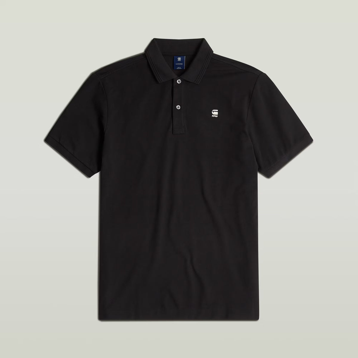 G-STAR RAW Ανδρικό T-shirt Polo Βαμβάκι/Ελαστάνη Μαύρο Slim Fit D11595-5864-6484/6484-dk black 1822004