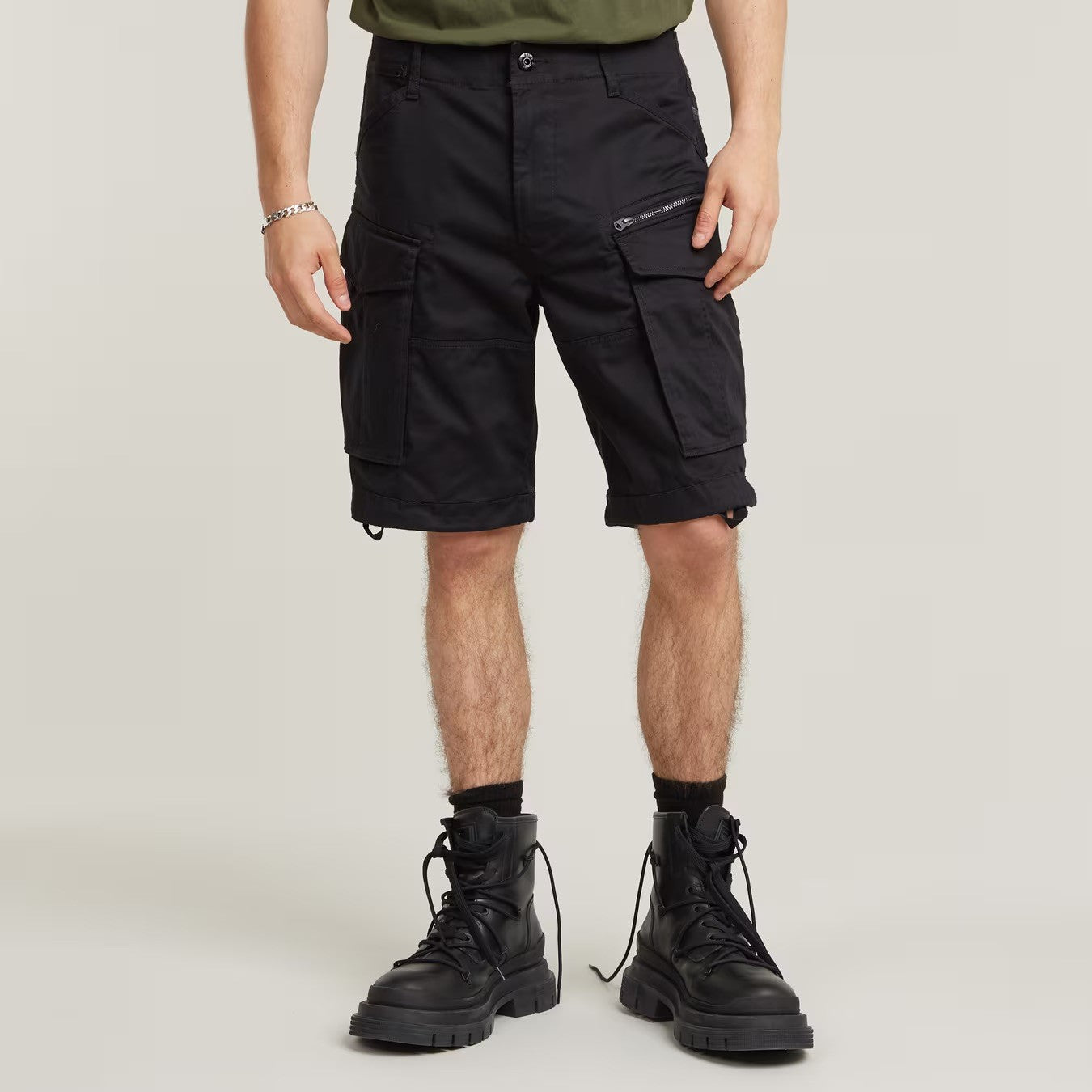 G-STAR RAW Ανδρική Βερμούδα Cargo Βαμβάκι/Ελαστάνη Μαύρη Relaxed Fit D08566-5126-990-black 1777862 1821995