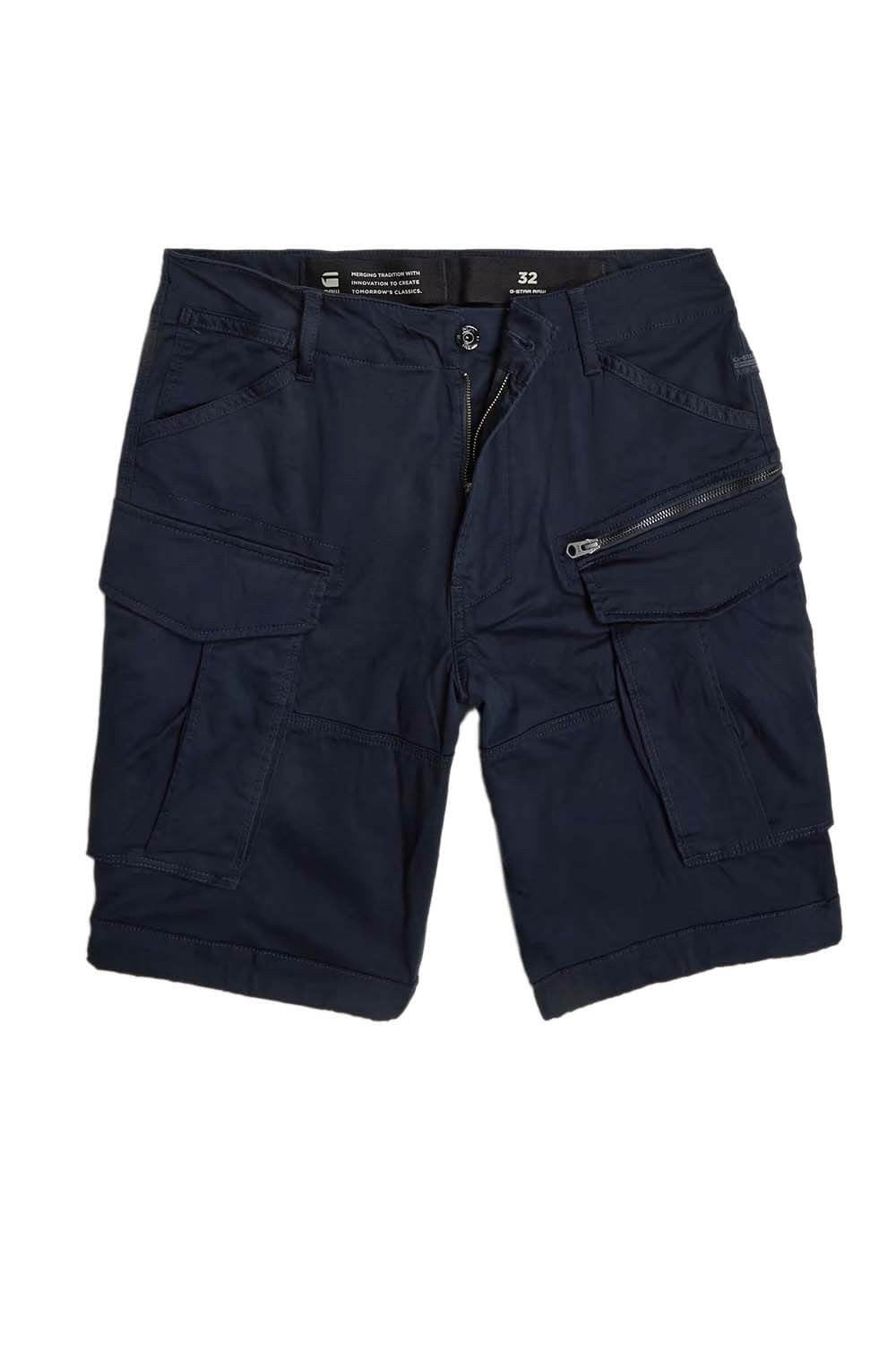 G-STAR RAW Ανδρική Βερμούδα Cargo Βαμβάκι/Ελαστάνη Μπλέ Relaxed Fit D08566-5126-C742-salute 1821994