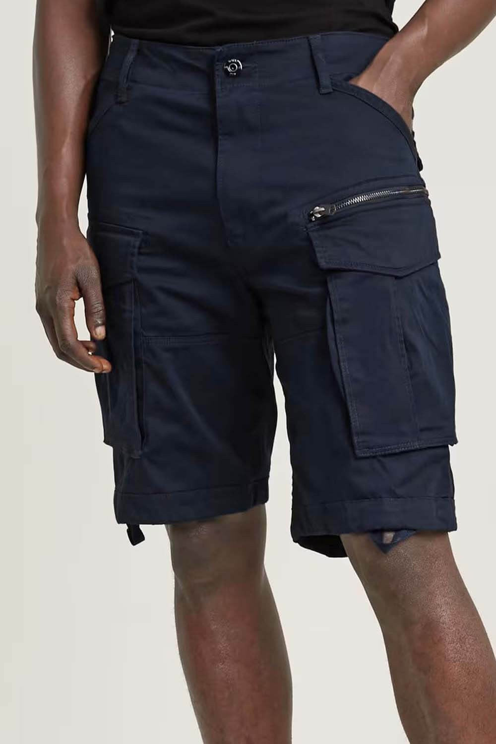 G-STAR RAW Ανδρική Βερμούδα Cargo Βαμβάκι/Ελαστάνη Μπλέ Relaxed Fit D08566-5126-C742-salute 1821994